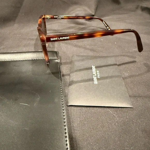 Saint Laurent Tortoise Shell Sunglasses NWT - with Case  display picture 2